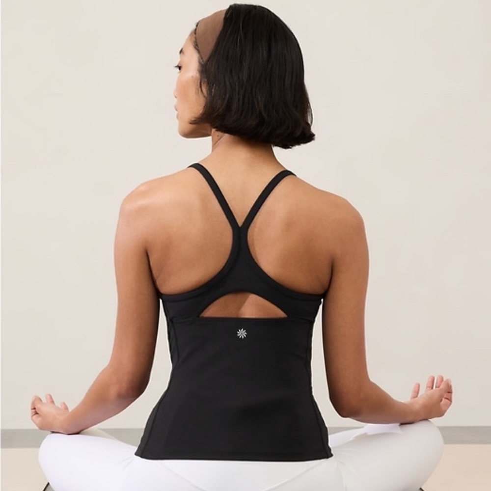 Two Athleta Vital built in bra tanks (2), fits cups A through C - Picture 4 of 6